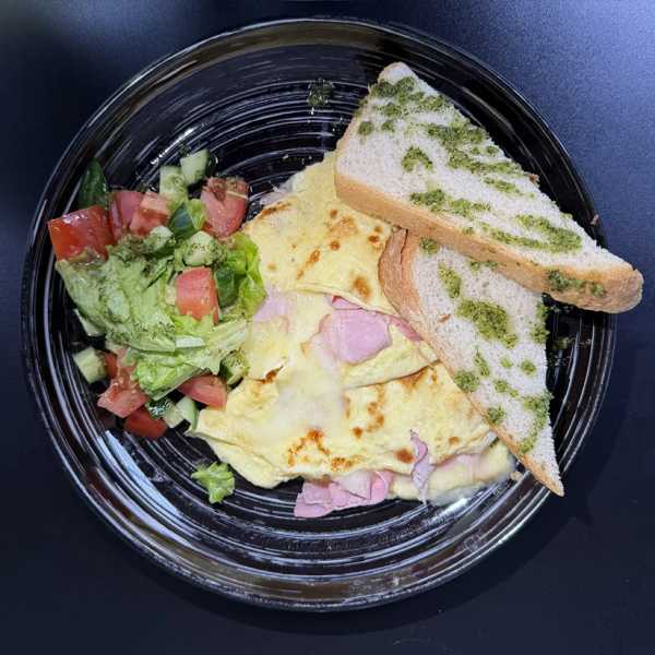 Омлет с беконом