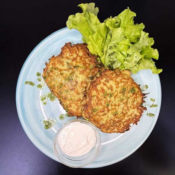 Картофельный драник с грибами